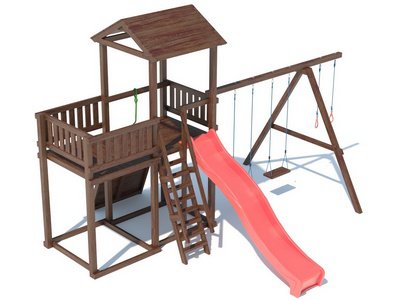 Детская площадка из дерева серия В2 модель 1