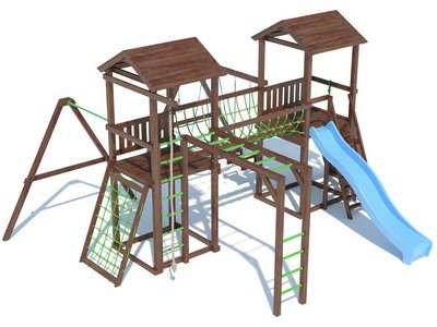 Детская площадка из дерева серия D1 модель 2